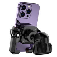 XANES Bike Phone Holder Four Corners Shockproof Free Rotation Electric Scooter Motorcycle Bicycle Mount for 4.7-7.2 Ce