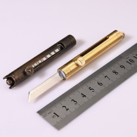 XANES® couteau pliant en laiton multi EDC couteau de poche tactique outils de survie pour Camping en plein air pique-niq