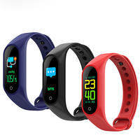 XANES M3 IPS écran couleur IP67 étanche Bracelet intelligent fréquence cardiaque Sport montre intelligente Mi Bande