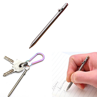 XANES® EDC Titane Stylo Mini Tactique Porte-clés En Métal Stylo À Bille Signature Bolt Stylo Camping En Plein Air Multi-