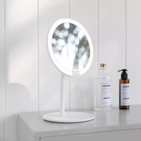Xiaomi Mijia LED Miroir de maquillage USB Type-C Charge 3 modes déclairage Angle réglable de 900 ° 45 ° avec pannea