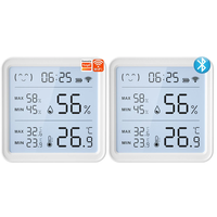 Xiaomi Smart Wireless Temperature Humidity Sensor with Advanced Bluetooth/WiFi Technology Adjustable Modes Low Power Con