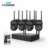 XIAOVV 4CH Système de caméra de sécurité 3MP Surveillance H.265 + P2P 5X Zoom WIFI Caméra IP NVR Kit Maison IP CCTV Camé