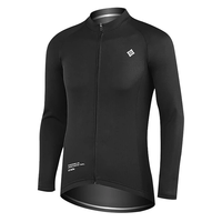 XINTOWN 100% Polyester Long-Sleeved Jersey Quick-Dry Solid Color Breathable Sports Clothing for Cycling