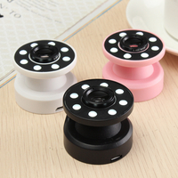 XJ-08 Clip-on 0.65X Grand Angle Fish Eyes Selfie Fill light 8 LED Ampoules pour Iphone Samsung