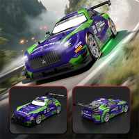 XJRC XJ-1997 RTR 1/16 2.4G 4WD Drift RC Car Mini Racing LED Light Remote Control High-Speed Motor On-Road Race Vehicle M