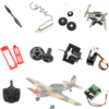 XK A220 P40 384mm RC avion pièces de rechange moteur sans noyau/servo/hélice/émetteur/récepteur/train datterrissage