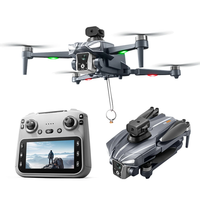 XKJ K18 MAX GPS 5G WiFi FPV with 5.9inch LCD Screen Controller HD Dual Camera Servo Gimbal 360° Obstacle Avoidance One-K