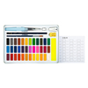 XM Ecosystem Deli 24/36 couleurs solide ensemble de peinture aquarelle boîte de fer en métal peint à la main aquarelle P