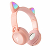 xMOWi C1 Casque de jeu Casque Bluetooth Lumières RVB Monté sur la tête Pliable Sans fil Long Batterie Life HIFI Casque a