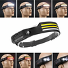 XMUND Multi-function Wave Induction COB LED Headlight Outdoor Riding Light USB Charging Night Running Light Strong Light