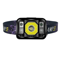 XPG+COB Sensor Headlamp Three Lights Source Strong Light Fishing Rechargeable Headlight Outdoor Super Bright Head-Mounte