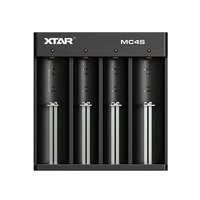 XTAR MC4S USB Type-C Input Li-ion & Ni-MH Battery AAA AA Charger 4-slot Battery Charger for 3.6V 3.7V Flashlight