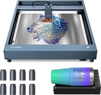 XTool D1 Pro 10W graveur Laser avec RA1 rouleau rotatif Diode de précision supérieure bricolage gravure Laser Machine de