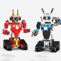 XuanPing DIY STEAM Block Building RC Robot Stick / App Control Progarmmable Robot Toy