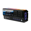 XUYUAN 1000W/1600W/2000W Peak Car Power Inverter DC 12V 24V To 220V Modified Sine Wave Colorful Atmosphere Light 4USB Co