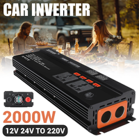 XUYUAN 2000W Power Inverter 12V 24V To 220V Solar Home Power Converter With Digital Display