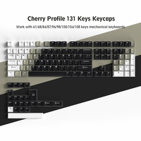 XVX 131-Key Cherry Profile Double-Shot PBT Keycap Set Work with 61/68/84/87/96/98/100/104/108 keys mechanical keyboards