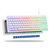 XVX Womier K87 Pro 87 Keys TKL Acrylic Mechanical Gaming Keyboard Hot Swappable PBT Pudding Keycap Gateron Red Switches