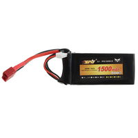 XW Power 11.1V 1500mAh 25C 3S LiPo Batterie T Deans Plug pour voiture RC