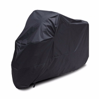 XXXL Housse de voiture noire imperméable 295x110x140cm pour moto 400cc-1000cc