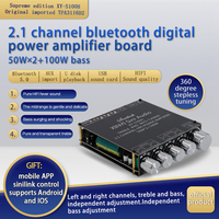 XY-S100H TPA3116D2 50Wx2 + 100W Module amplificateur de puissance Audio Bluetooth 2.1 canaux caisson de basses basses et