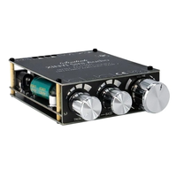 XY-T100H 100W*2 TPA3116D2 bluetooth 5.0 Power Audio Amplifier Board Home Theater Amplifiers Stereo Treble and Bass Adjus