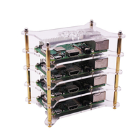 YAHBOOM® Raspberry Pi Cluster Experiment Case Overlay Multiple Layers for 4B / 3B + / 3B / 2B / B +