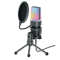 Yanmai X1R USB Wired Microphone RGB Gaming Mic with Tripod Intelligent Noise Cancelling Centripetal Directional Pickup C