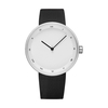 YAZOLE 521 cadran simple style de mode bracelet en cuir hommes montre montre à quartz