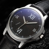 YAZOLE 389 Hommes Montre De Luxe Roman Numéro Simple Cadran Bracelet En Cuir Quartz Montre-Bracelet