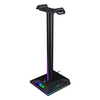 YEAHREAL Support de casque de jeu double Port USB Port audio 3, 5 mm RGB Contrôle tactile Casque amovible Stand Holder