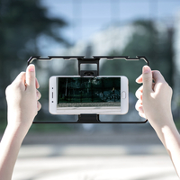 YELANGU PC06 Vlogging diffusion en direct Smartphone Cage en métal plate-forme vidéo réalisation de film poignée de