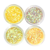 Yellow Glitter Powder Shining Iridescent Mixed Mermaid Lustre Décoration Dust Eye Shadow
