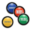 YES and NO et SORRY and MAYBE Bouton Son