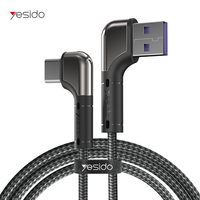 YESIDO CA80 Micro USB Type-C charge + transfert de données câble 90° pour Ulefone Power Armor 13 pour Samsung Galaxy S21