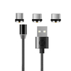 Yesido LED 2.4A Magnetic Round Rotate Type-C Câble de données Micro USB 1.2M pour Samsung S10 K30 LGHUAWEI