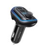YESIDO Y44 Bluetooth V5.0 Transmetteur FM 2 * Chargeur de voiture USB LED Adaptateur radio sans fil à affichage numériqu