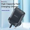 YESIDO YC29 PD25W chargeur de voyage à charge rapide pour iPhone 12 12 Pro Max pour Samsung Galaxy S21 Ultra OnePlus 9 P