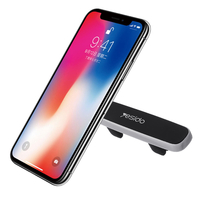 yesido bande forme voiture évent vent magnétique support de téléphone support de support de gel de silice pour iPhone X