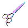 YFM® acier inoxydable ciseaux de cheveux coupe de coiffure outils de coiffure cheveux arc-en-couleur