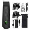 YFM Tondeuse électrique pour homme Rasoir étanche avec 5 réglages Longueur Tondeuse pour le corps avec technologie sans