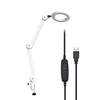 YG-809-2 5X lampe loupe lumineuse loupe de bureau LED lampe avec bras pivotant à pince de 84 mm ou lecture avec outils d