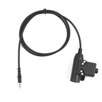 Yinitone Tacical U94PTT Adaptateur de casque pour téléphone portable 3, 5 mm Casque Interrupteur à clé PTT