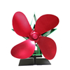 YL1001 Ventilateur de cuisinière à 4 pales de style Noël,  cheminée à bûche,  brûleur à bois,  ventilateur Eco 55 ° C-350 °