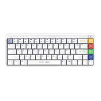 YOUPIN MIIIW ART Series Z680 Pixel1985 Clavier Mécanique 68 Touches PBT Keycaps Hot-Swap Gateron G Jaune Pro Commutateur