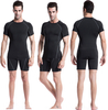 YUERLIAN Hauts de Compression pour hommes Simple Gym Tight Fitness Training T-shirt à manches courtes à séchage rapide é