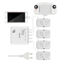 YX 6-in-1 Multi Charging Hub Intelligent Battery Remote Control Phone Multi-charge 6-way Charger for FIMI X8SE RC Drone