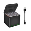 YX QC3.0 9V / 2A Charge rapide One pour type de stockage à trois chargeurs Boîte de charge pour DJI Caméra de sport OSMO