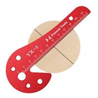 YX5 traceur de recherche de centre de travail du bois 45 degrés de calibre de ligne dangle en alliage dalumini